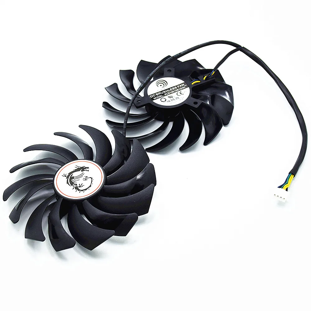 Фото Новый вентилятор охлаждения 95 мм PLD10010B12HH 4Pin, замена кулера для MSI GTX 1060 1070 1080Ti RX480 470 480 570 580, графическая карта №3