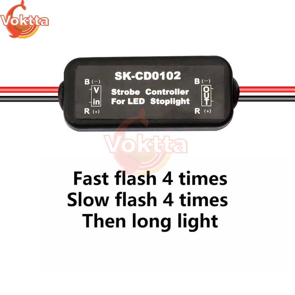 Универсальный контроллер вспышки 12-24 В SK-CD0102 SK-CD0101 SK-CD0100 Модуль мигалки для автомобиля Светодиодный стоп-сигнал