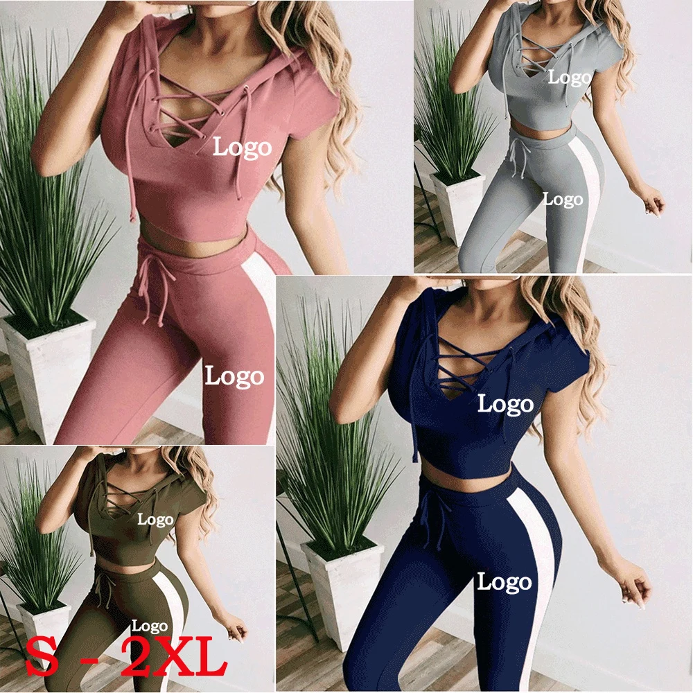 DIY new women's fashion yoga suit fit gym fashion fitness sportswear customize your logo