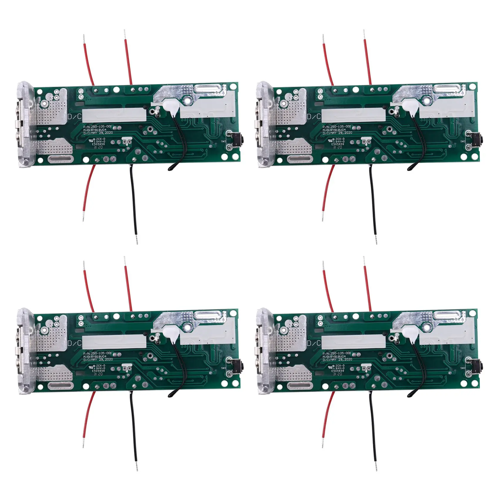 

Защитная печатная плата для зарядки литий-ионного аккумулятора 4X, печатная плата для Ryobi 20 в P108 RB18L40, аккумулятор для электроинструментов