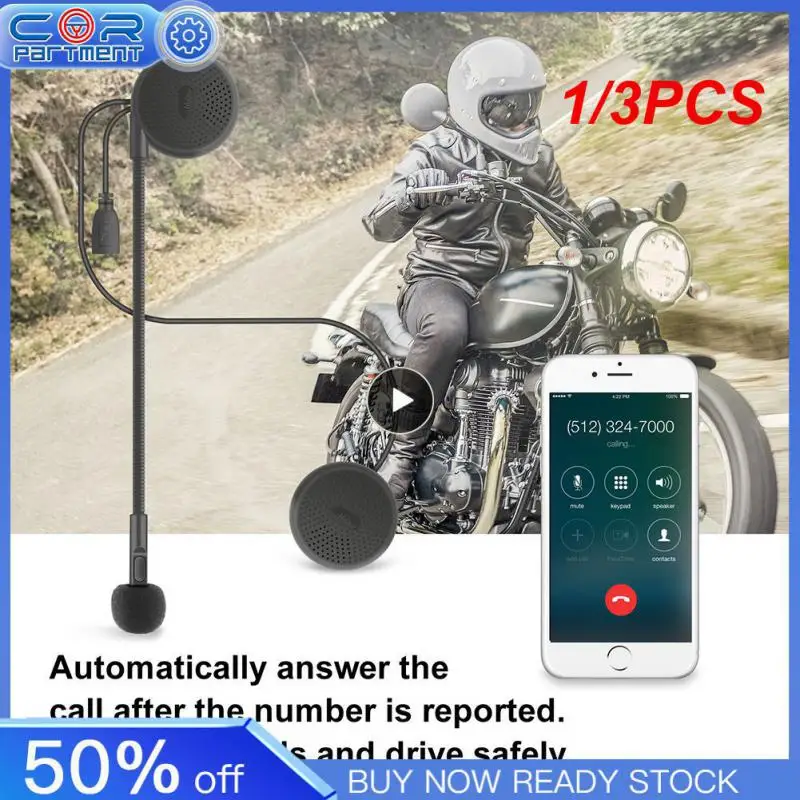 

1/3PCS robot Ultra-thin Motorcycle Bluetooth Helmet Headset Wireless Handsfree Earphone Stereo Music Player Helmet Speaker
