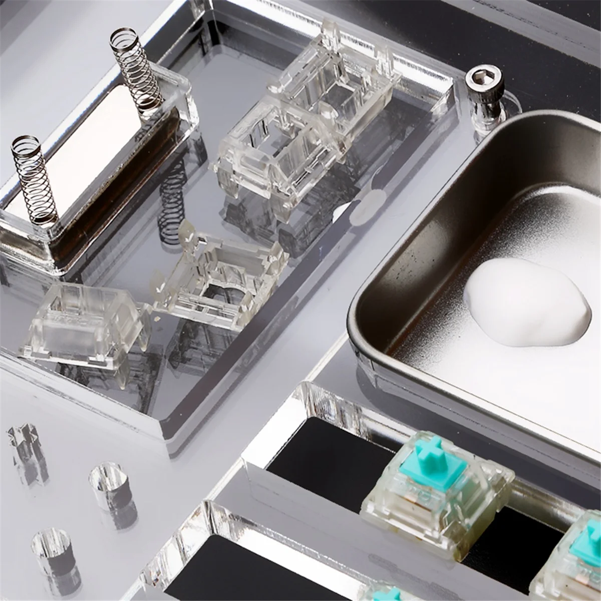 Переключатели Станция смазки клавиатуры Смазка пластинчатого переключателя