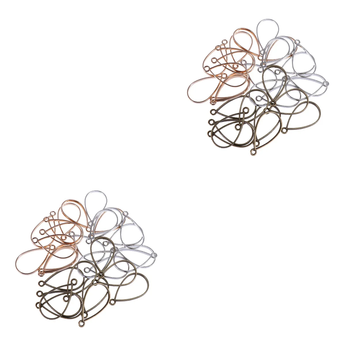

60 PCS Jewelry Making Hollow Pendants Pressed Flower Frame Molds Epoxy Resin