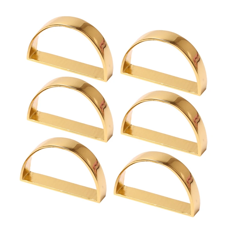 

Gold Napkin Rings Set Of 6,For Weddings,Dinner Parties,Christmas,Thanksgiving,Buffet Table Setting And Every Day Use