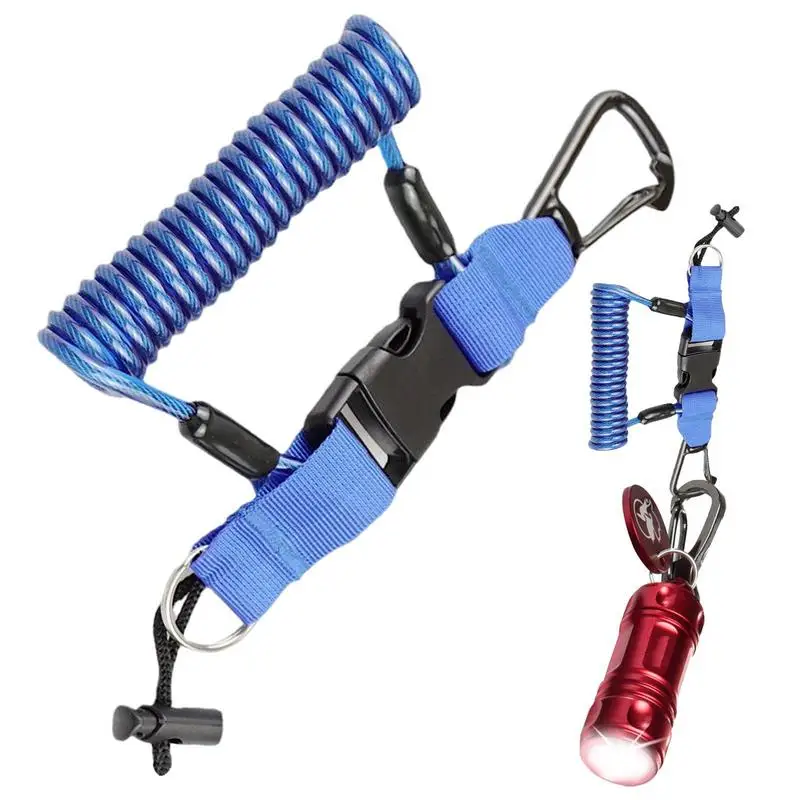 

Выдвижной ремешок для камеры для дайвинга, для подводного плавания с сверхмощными зажимами, БЫСТРОРАЗЪЕМНАЯ Пряжка для инструментов для да...