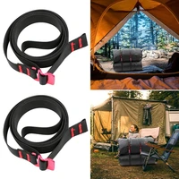 adjustable camping supplies metal hook outdoor backpack strap storage belt binding belt strapping cord
