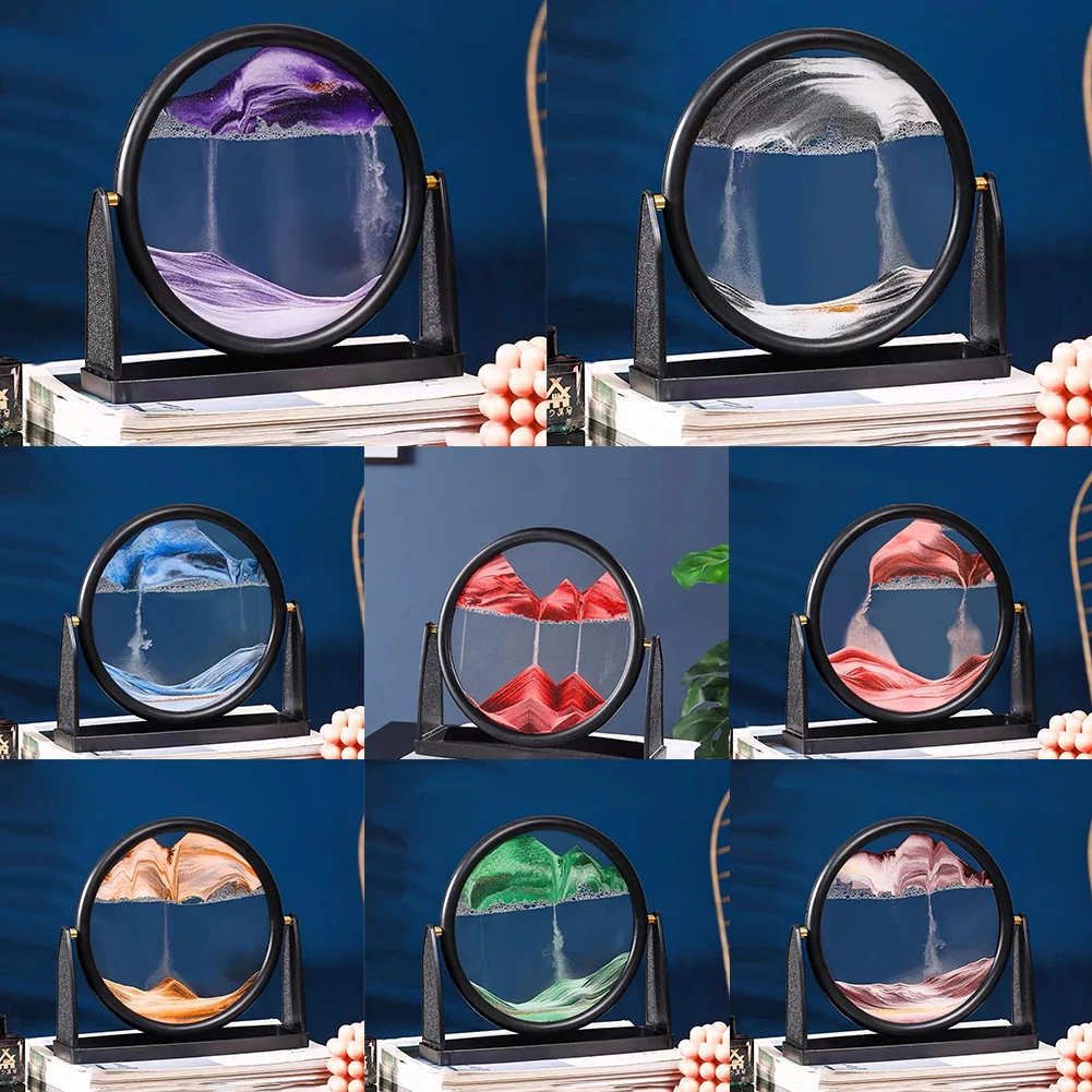 Песочный пейзаж динамическое изображение песка не повторяющееся искусство