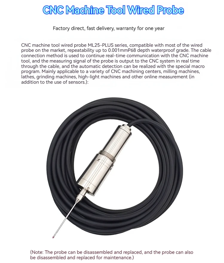 ML25 Plus 0 001 мм проводной зонд с ЧПУ автоматический датчик измерения оси XYZ для
