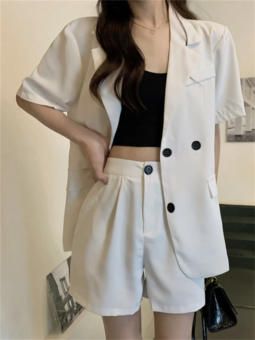 

Женские костюмы в стиле High Street HziriP, блейзеры с коротким рукавом, одежда для работы, НОВЫЕ шикарные шорты, комплект из двух предметов, Лидер пр...