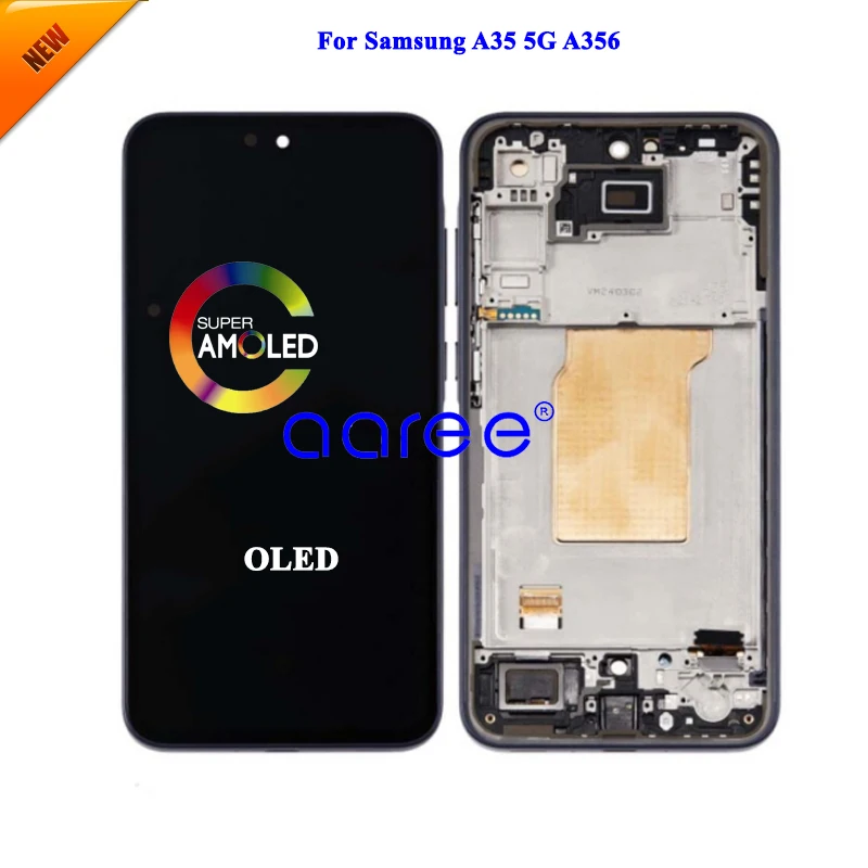 AMOMLED OLED ЖК-экран для Samsung A35 A356 LCD 5G сенсорный дигитайзер в сборе