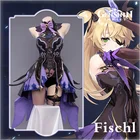 Игровой костюм для косплея Genshin Impact Fischl, наряды, платье для Хэллоуина, Карнавальная униформа, женский сексуальный костюм для девушек, полный комплект