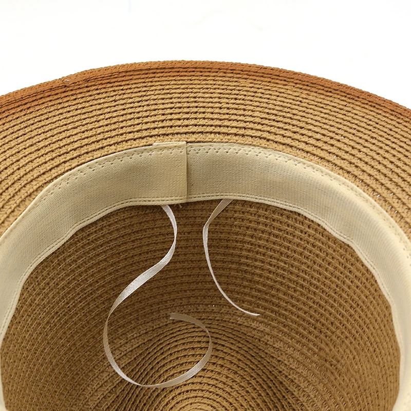 Simple Vintage Panama Hat Men Straw 