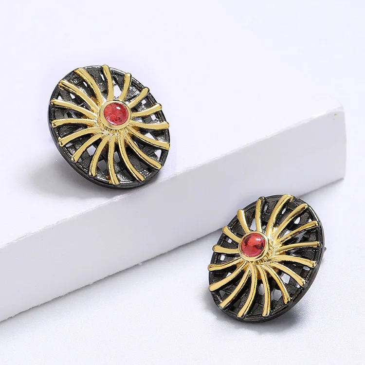 Ювелирные изделия из трех предметов для женщин черная гамамела пустой Подсолнух