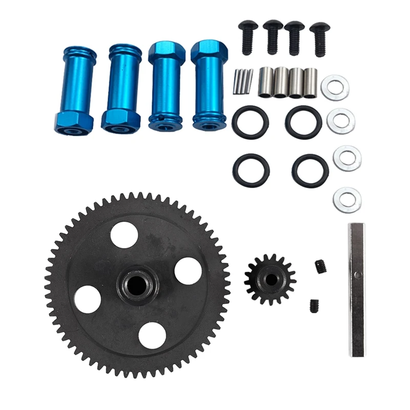 

12Mm Aluminum Wheel Hex Adapters Long 29Mm Extension For 1/12 Wltoys 12428 & Spur Diff Main Gear 62T Reduction Gear