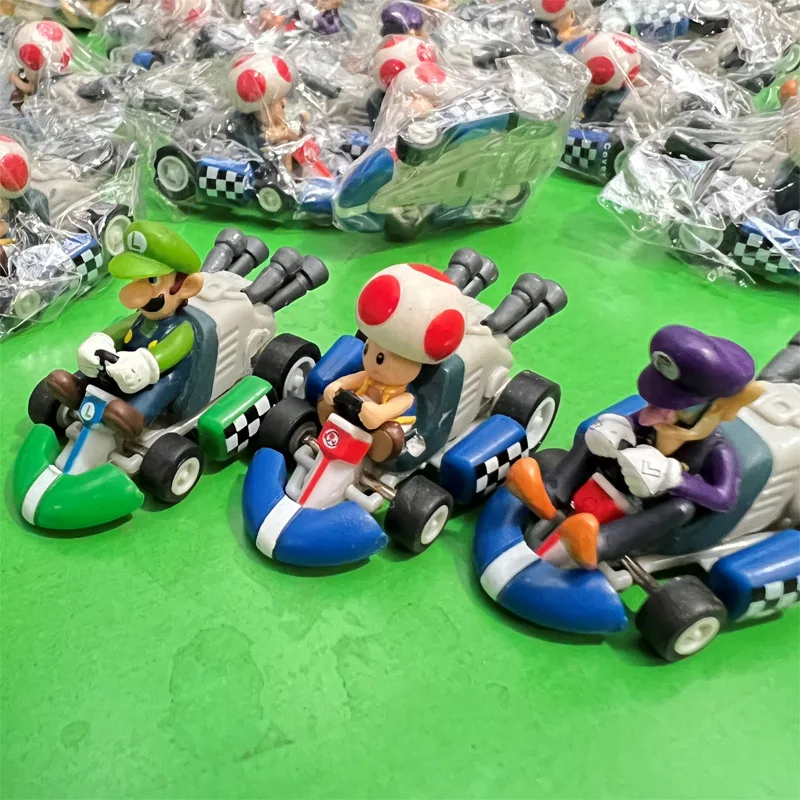 Фигурка героя аниме Super Mairoes модель автомобиля с отрывом Луиджи боусер Варио