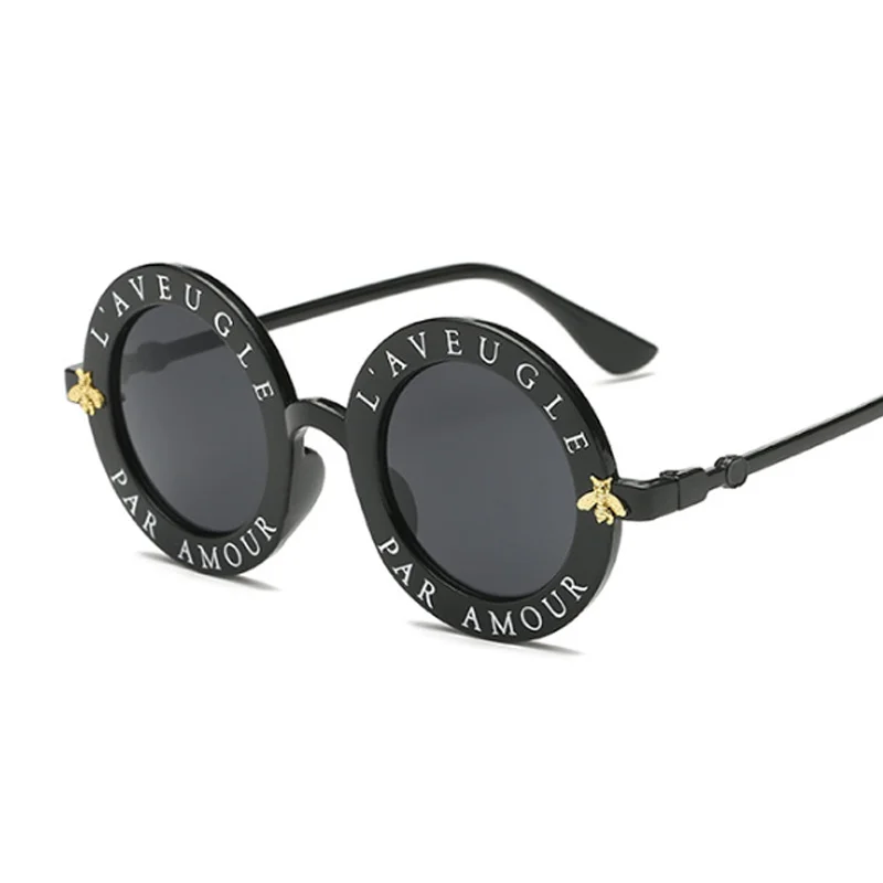 Солнцезащитные очки в круглой оправе UV400 женские винтажные дизайнерские