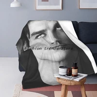 damon salvatore blankets the vampire diaries flannel awesome warm throw blanket for home textile decor