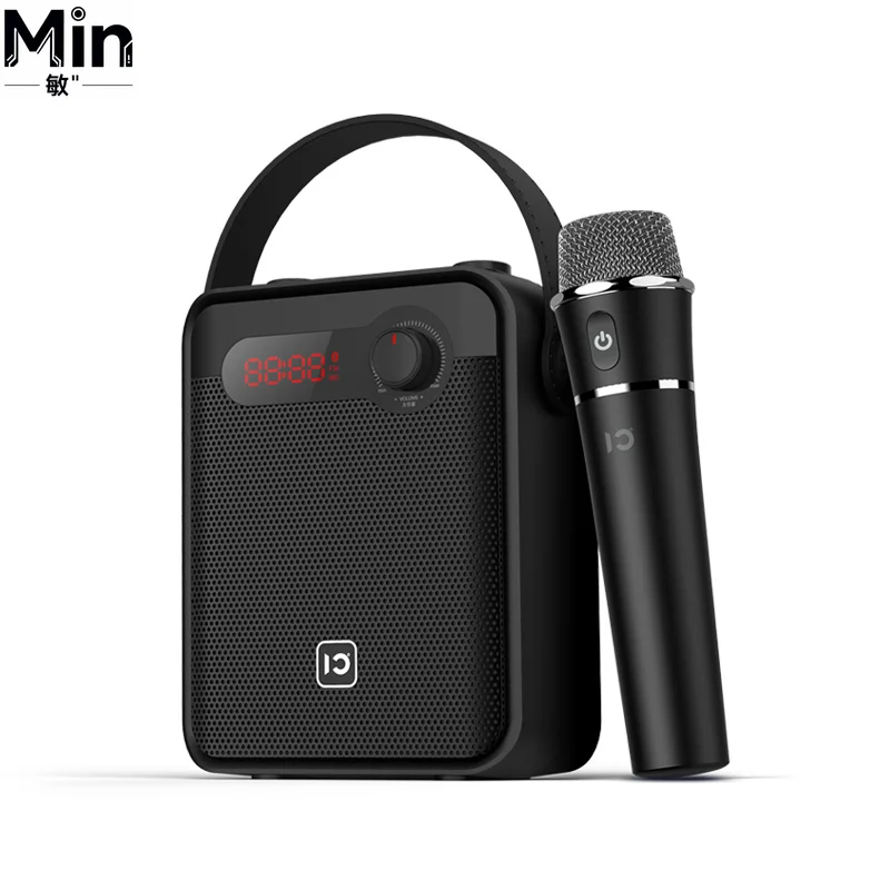 Фото Портативная Bluetooth-колонка SHIDU 25W с беспроводным микрофоном UHF для караоке, вечеринок и использования на открытом воздухе №4
