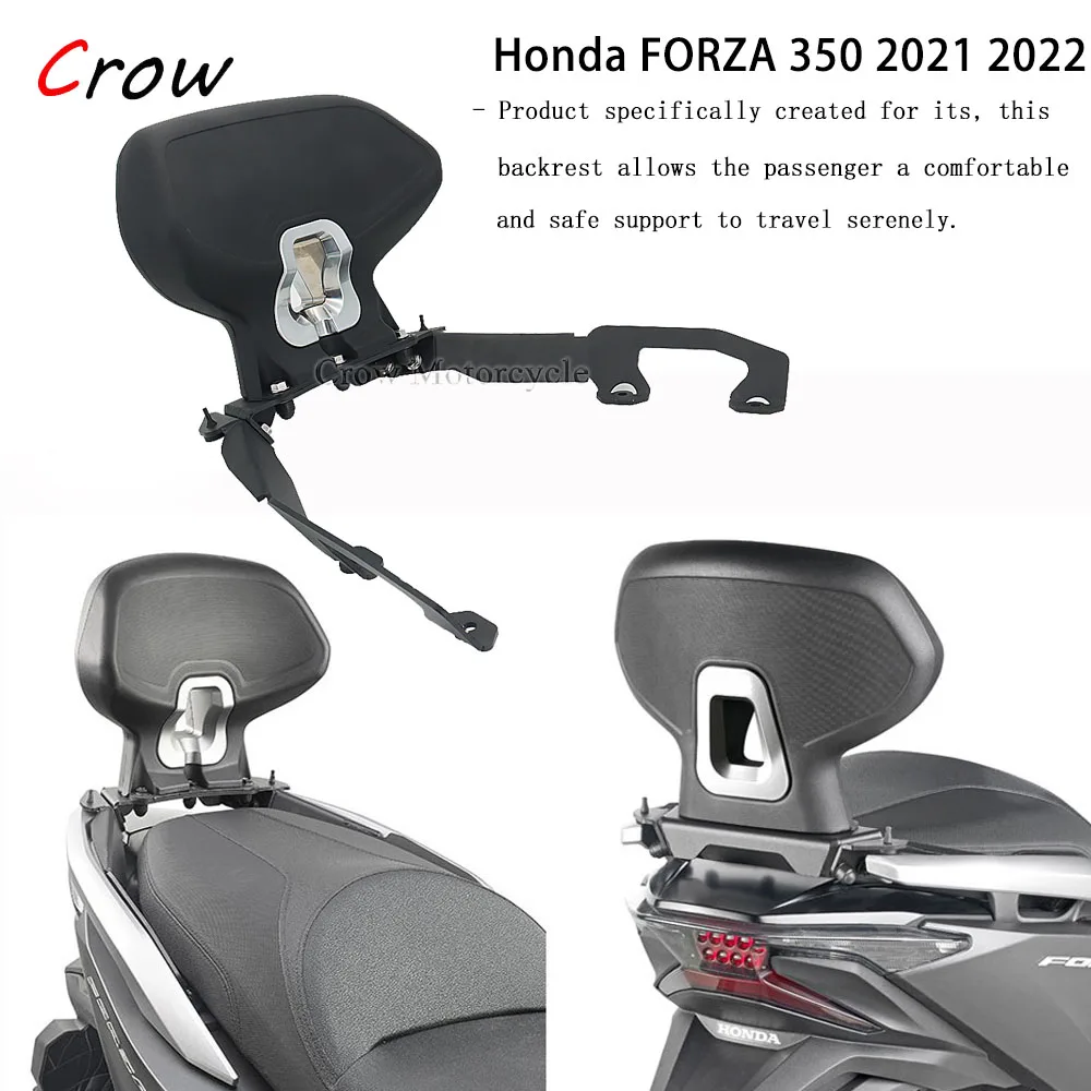 

Новинка для Honda FORZA 350 Forza350 NSS 350 NSS350 2021 2022 мотоциклетная черная подушка для спинки пассажирского сиденья заднего сиденья