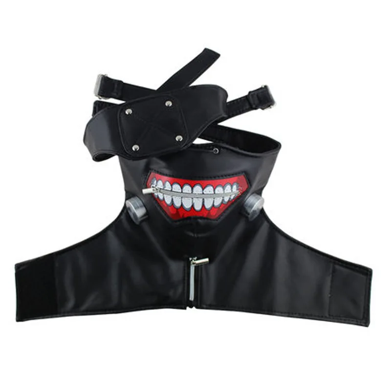 Halloween adjustable zipper rubber mask anime Tokyo Ghoul Kaneki Ken