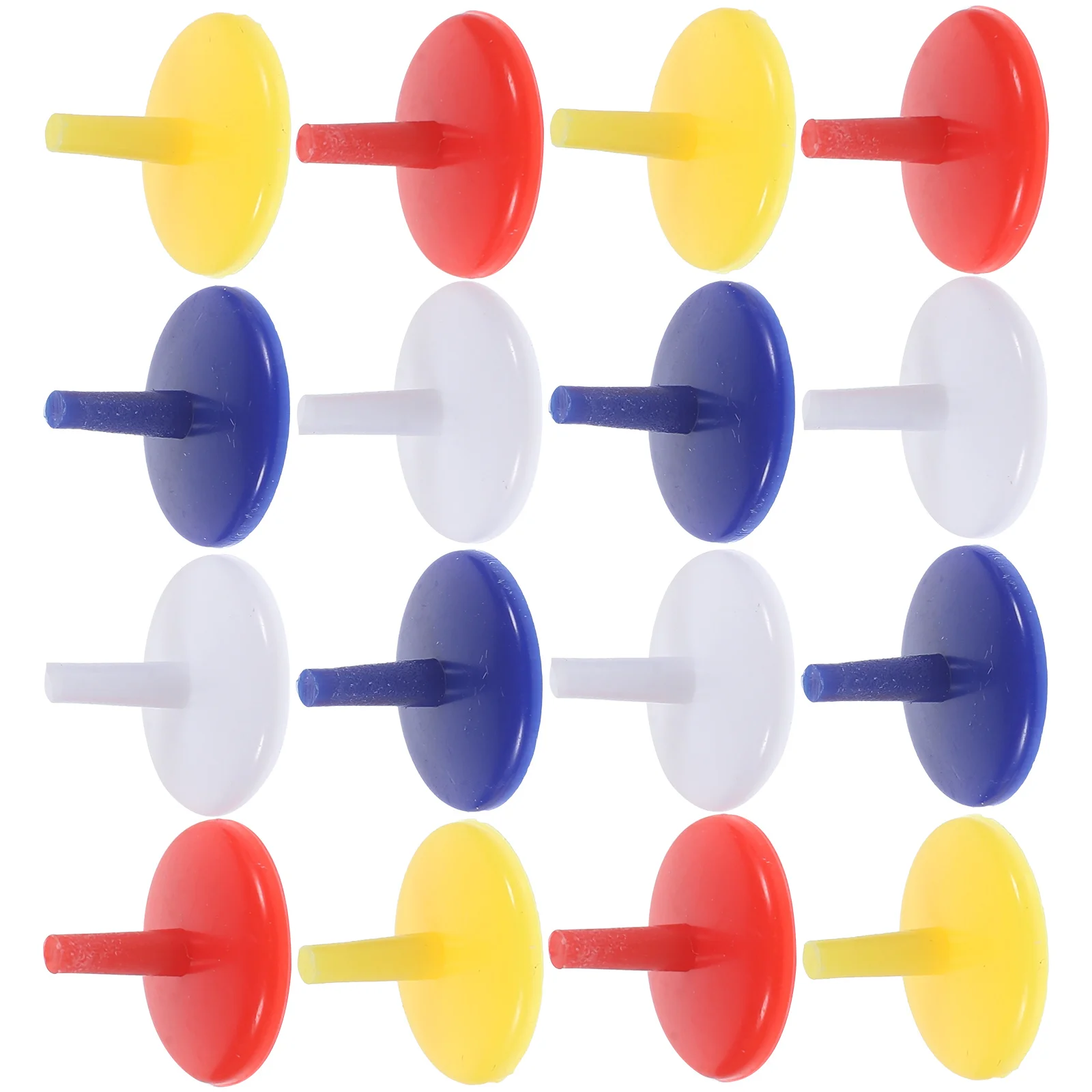 50 шт. круглой формы 071-дюймовые пластиковые шариковые маркеры (разные цвета)