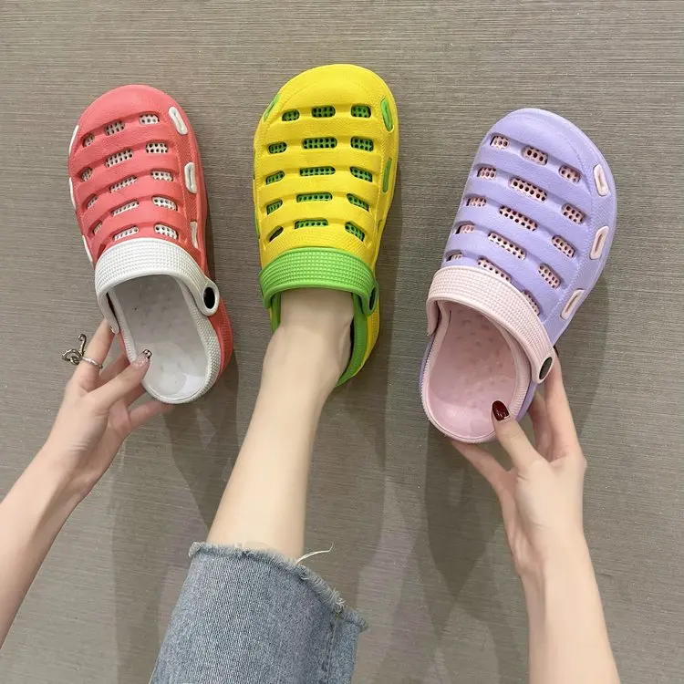 

Women's Slippers Summer Casual Home Slippers Quick Dry Beach Sandals Garden Shoes Muller Shoes Non-Slip Bathroom Flip-Flops