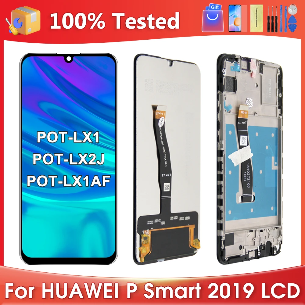 P Smart 2019 Super AMOLED для Huawei P Smart 2019 Φ ЖК-дисплей сенсорный оригинальный экран дигитайзер Запчасти в сборе