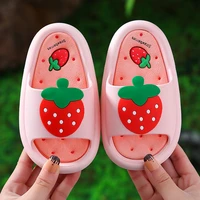 women flat sandals summer kids beach shoes outdoor slippers avocado strawberry slippers parent child kids bathroom shoes