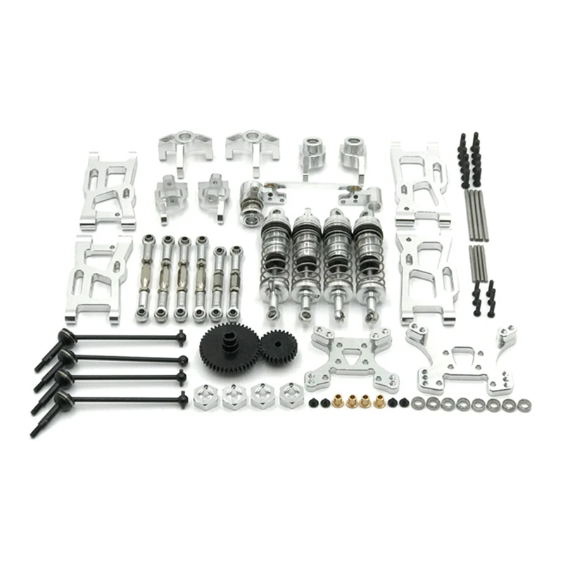 

Metal Upgrade Parts Modification Kits Swing Arm Shock Absorber Set For Wltoys 144001 144002 124019 RC Car Accessories