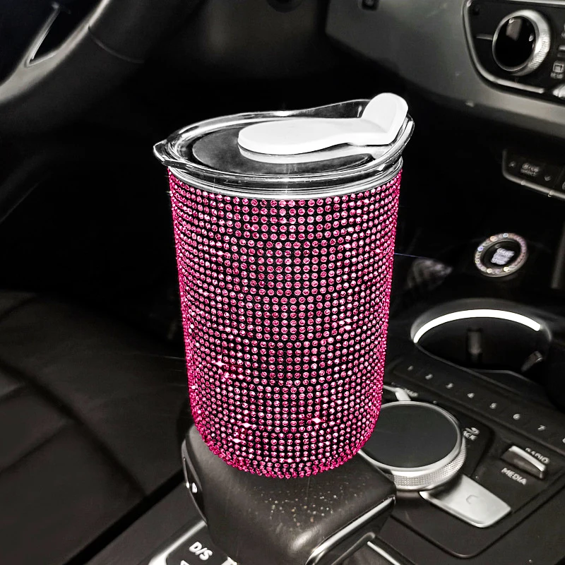 

Автомобильная кружка Bling, 300 мл, блестящие бутылки для воды с разливом света, нержавеющая сталь, изолированная двойная стенка, вакуумная круж...