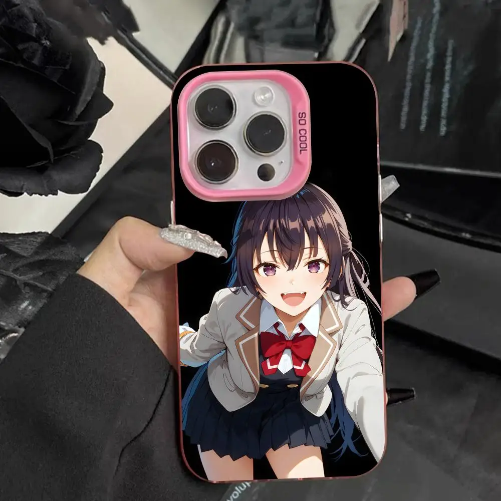 Фото Чехол Roshidere Yuki Suou для iPhone 17 16 15 14 13 12 11 X XR XS Air Pro Max Plus, розовый, разноцветный, серебристый №2