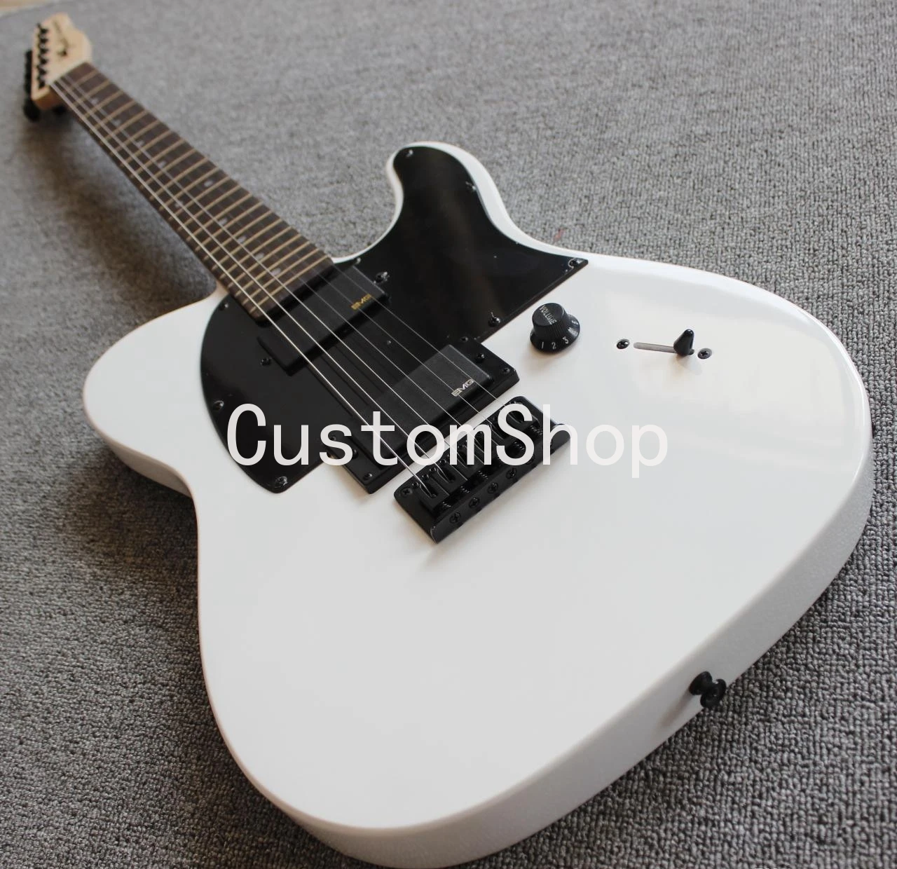 Пользовательский магазин JIM ROOT Подпись белая Tele электрическая гитара копия EMG