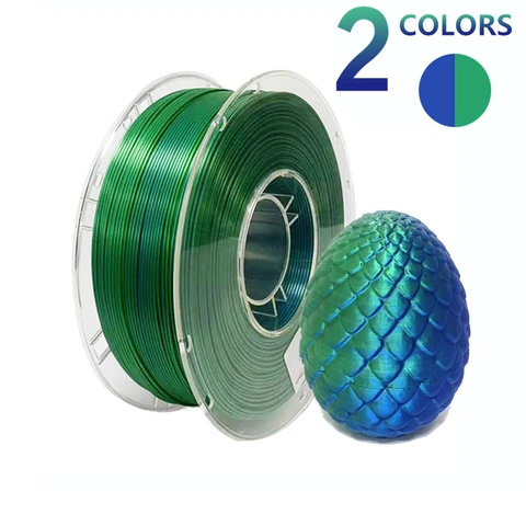 LISM двухцветный шелковистый PLA пластик для 3D-печати 1.75 мм 1 кг