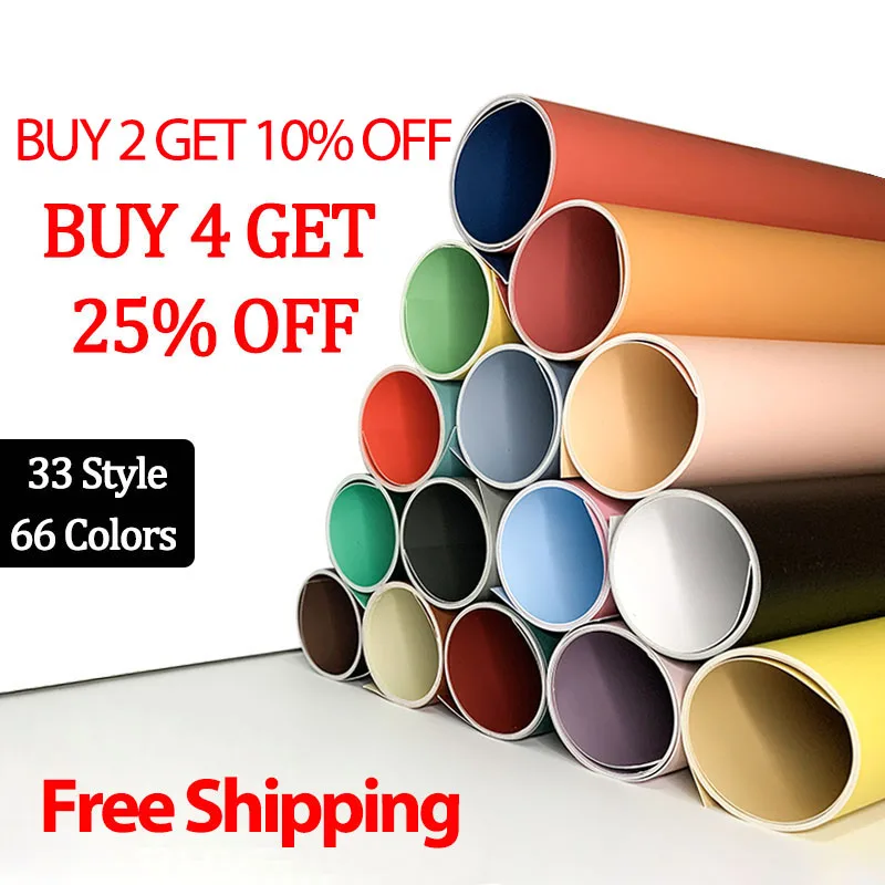 Фоны для фотосъемки обои 57*87 см 2 стороны однотонный фон реквизит фотостудии