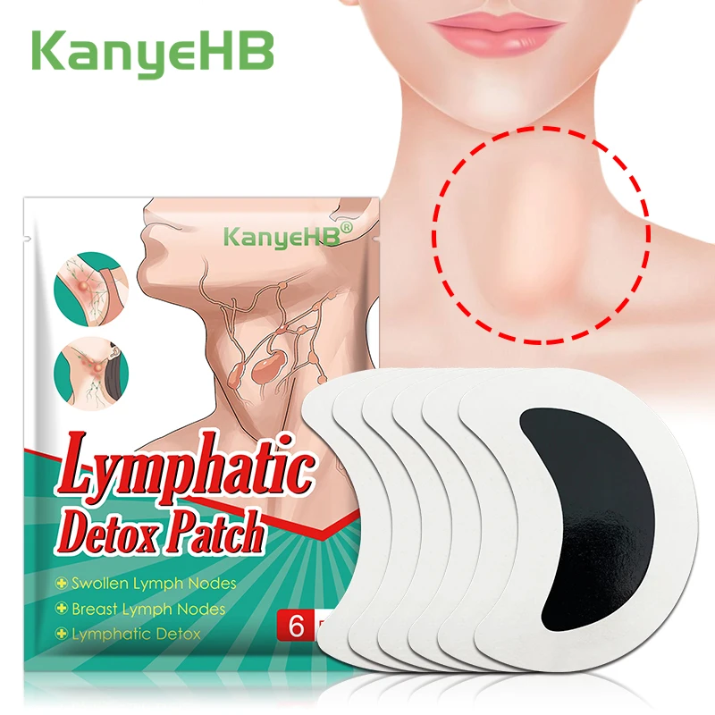 6 шт./1 упаковка травяные Пластыри для лимфатического дренажа