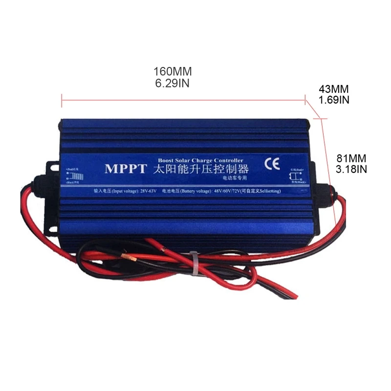 24/36/48/60/72 В MPPT солнечный контроллер заряда IP30 защита зарядное устройство