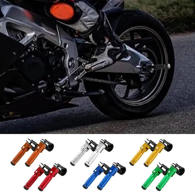 

Motorcycle Foot Pegs Universal Moto Pedal Kick Start Foot Pegs Foldable Motorbike Frame Foot Pegs Automobiles Accessories