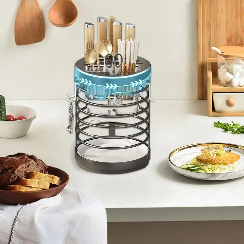 Вращающийся держатель для посуды вращающийся кухонный цилиндр хранения