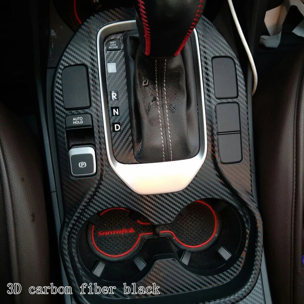 Углеродное волокно для Hyundai Santa Fe 2013-2018 автомобильная пленка наклейки интерьера