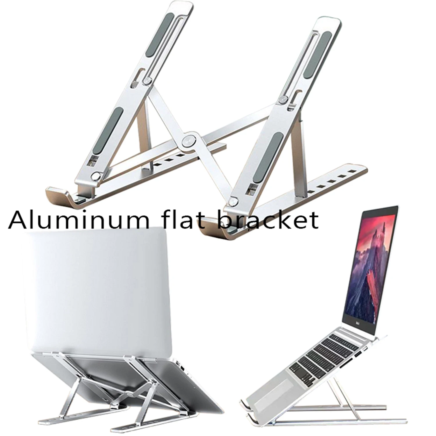 

Алюминиевая Подставка для ноутбука, подставка для планшета, складная основа, подходит для ноутбуков от 10 до 15,6 дюймов
