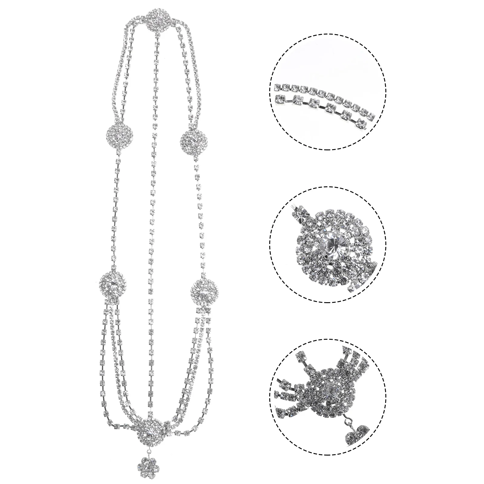 

1Pc Head Chain Rhinestone Bridal Hairband Wedding Hair Jewelry Gift