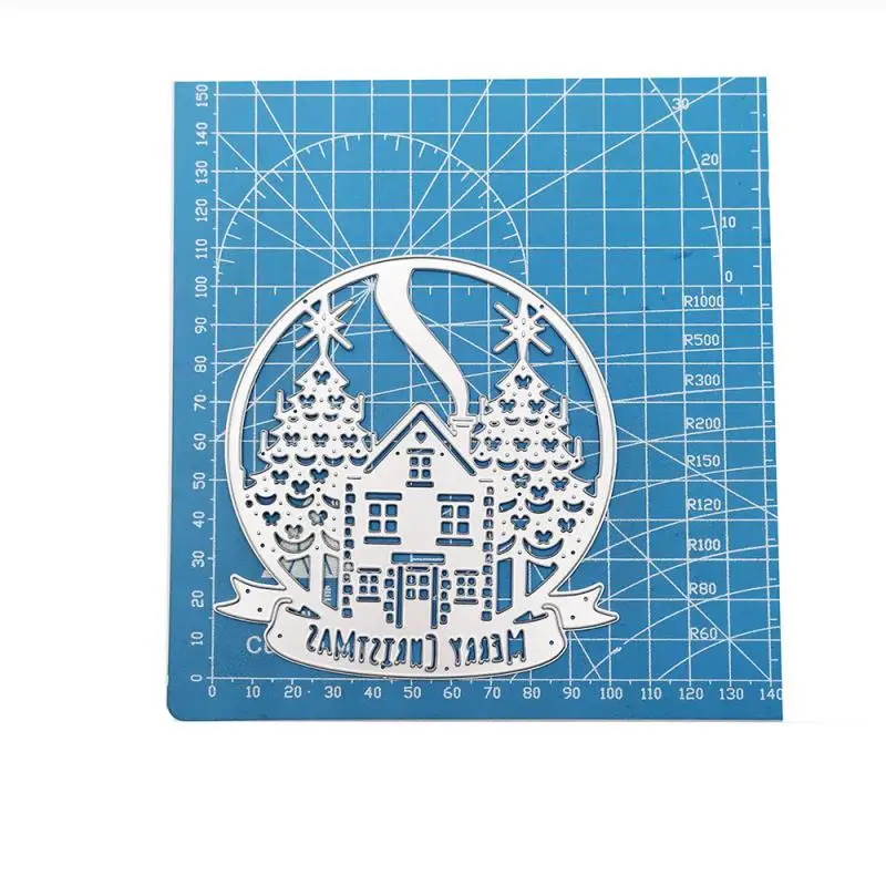 

Merry Christmas Frame Template Metal Cutting Dies For DIY Scrapbooking Album Embossing Envelopes Paper Cards Decorative Crafts