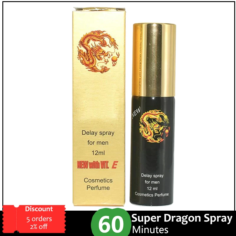 

12ml Male Poweful Sex Delay Spray for Men External Use Prevent Premature Ejaculation Prolong 60 Minutes Penis Enlargment Spray