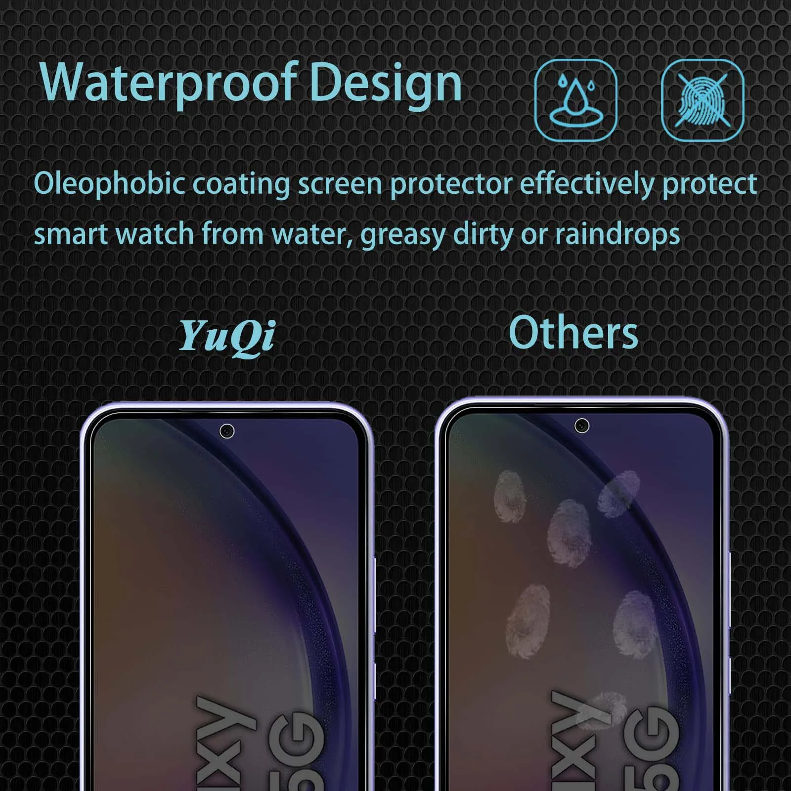 Противошпионская Защита экрана для Galaxy A54 Samsung HD закаленное стекло защиты от