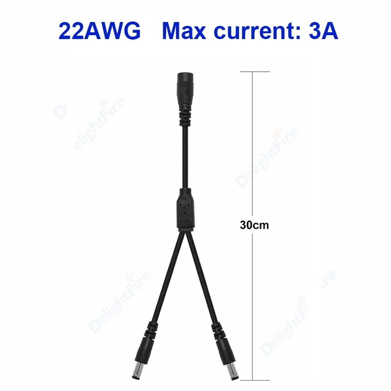 

От 1 до 2/3/4/5/8-контактного разветвителя питания постоянного тока, разъем 5,5 мм, 2,1 мм, разъем 5 В, 12 В, соединительный шнур для светодиодных лент, камеры видеонаблюдения