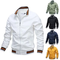 mens jackets coat new fashion mens windbreaker bomber jacket 2021 autumn outdoors sports clothes casual tops s 4xl