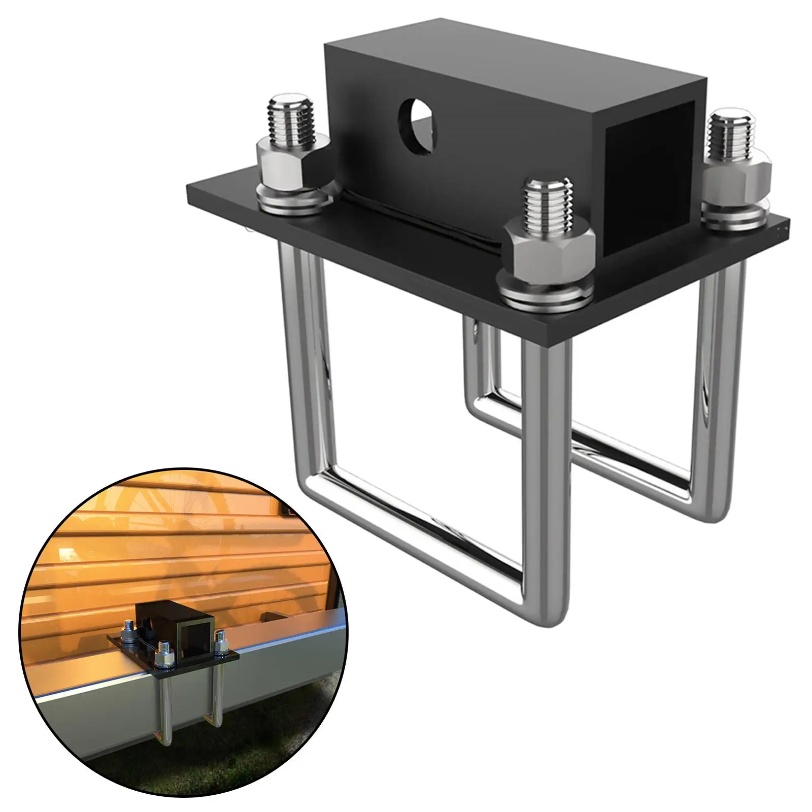 

RV Bumper Hitch Adapter 2" Receiver for Camper Bike Racks Trailer