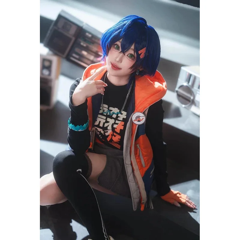 Костюм для косплея аниме Белль Женский костюм из парика боевая униформа игрока