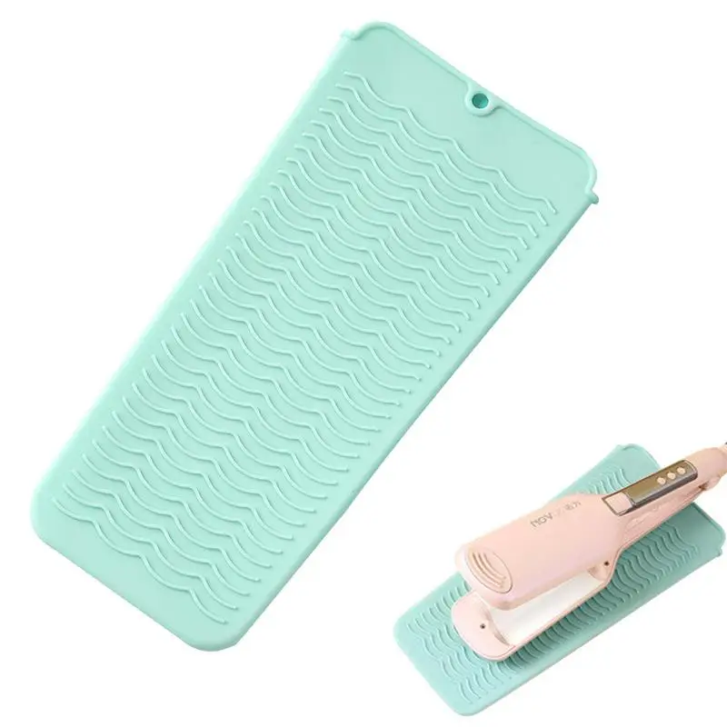 

Силиконовый коврик для выпрямления волос, силиконовый коврик, коврик для теплоизоляции, противоожоговый защитный коврик, термостойкий портативный коврик для