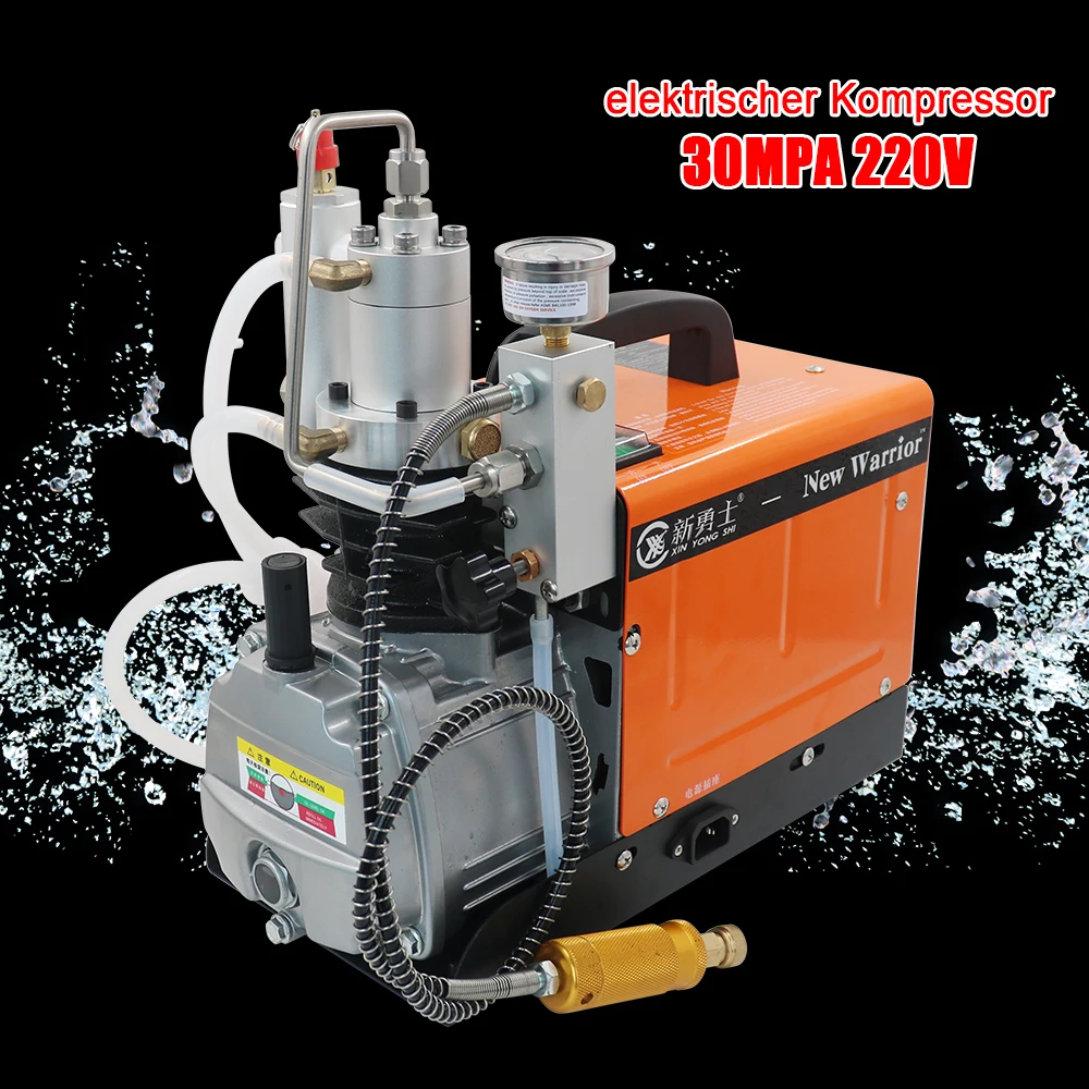 

1600W 30Mpa/300Bar/4500Psi Electric Air Compressor Two-Stage Compression